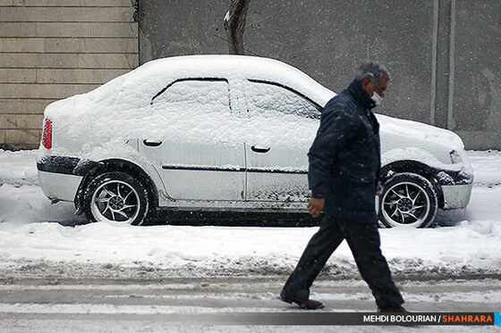 بارش برف در مشهد