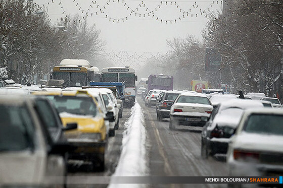 بارش برف در مشهد