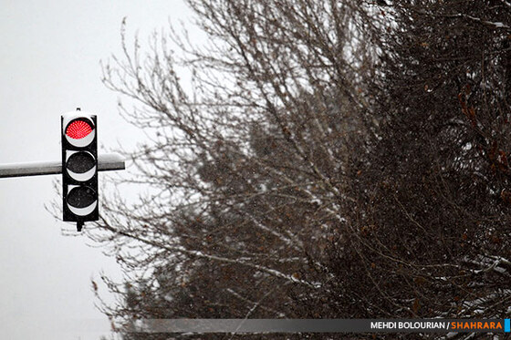 بارش برف در مشهد