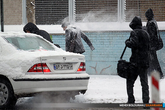 بارش برف در مشهد