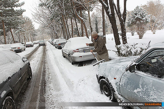 بارش برف در مشهد