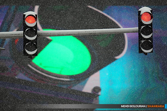 بارش برف در مشهد