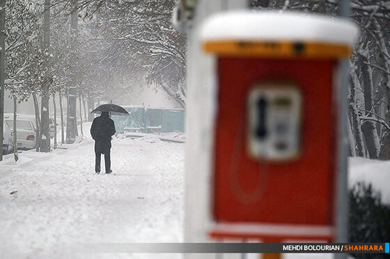 بارش برف در مشهد
