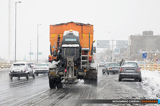 بارش برف و فعالیت شهرداری 