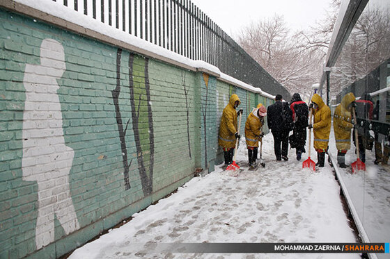 بارش برف و فعالیت شهرداری 