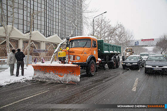 بارش برف و فعالیت شهرداری 
