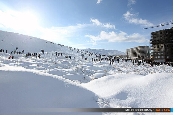 تیوپ سواری در ارتفاعات مشهد