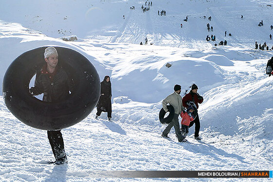 تیوپ سواری در ارتفاعات مشهد