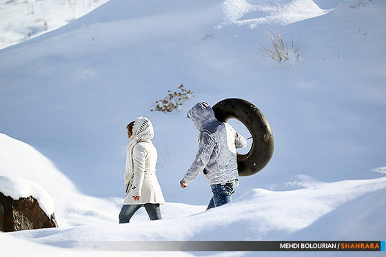 تیوپ سواری در ارتفاعات مشهد