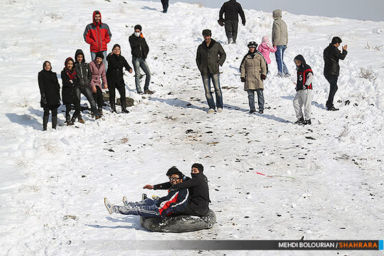 تیوپ سواری در ارتفاعات مشهد