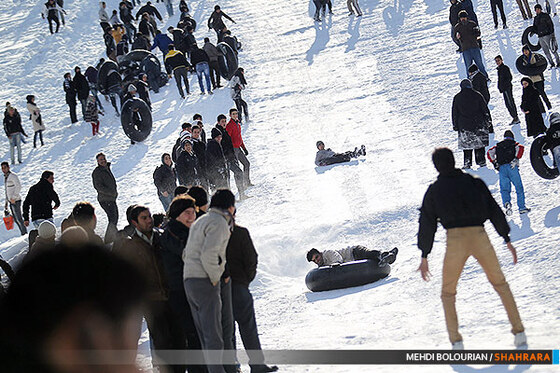 تیوپ سواری در ارتفاعات مشهد