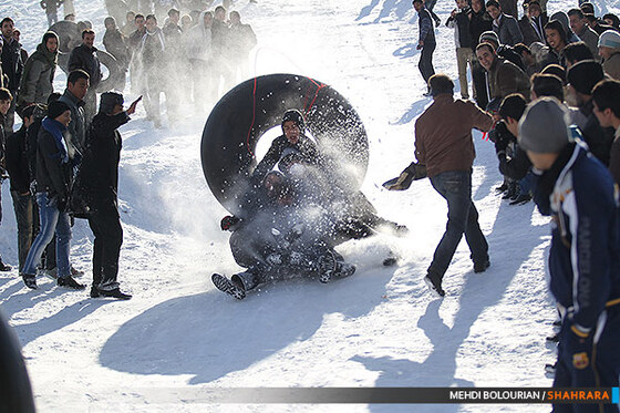 تیوپ سواری در ارتفاعات مشهد