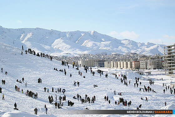 تیوپ سواری در ارتفاعات مشهد