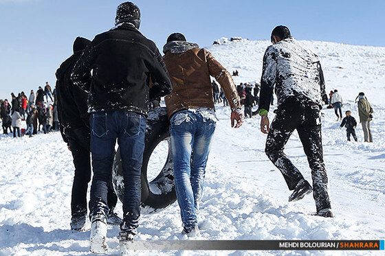 تیوپ سواری در ارتفاعات مشهد