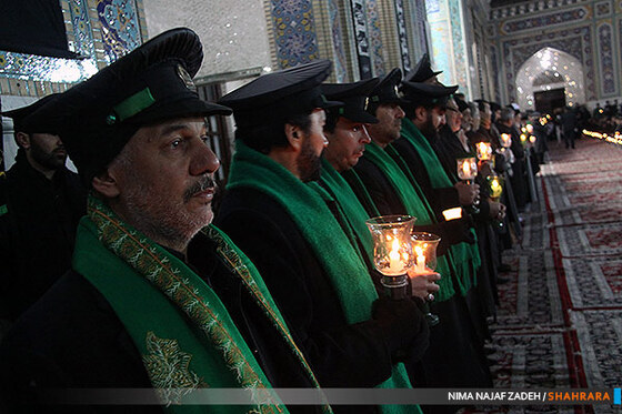 مراسم شام غریبان در حرم مطهر امام رضا(ع)