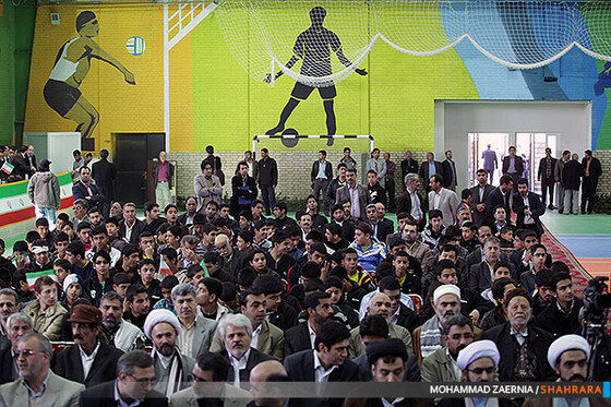 افتتاح سالن ورزشی رجا