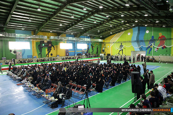 افتتاح سالن ورزشی رجا