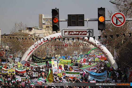 راهپیمایی 22 بهمن در مشهد