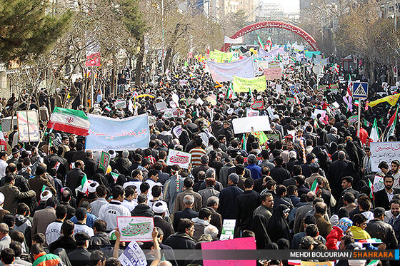 راهپیمایی 22 بهمن در مشهد