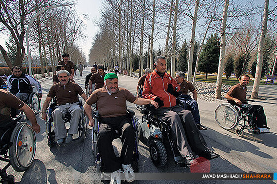 همایش ویلچررانی جانبازان