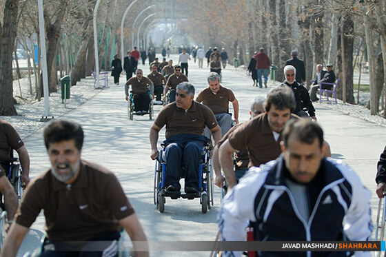 همایش ویلچررانی جانبازان