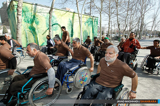همایش ویلچررانی جانبازان