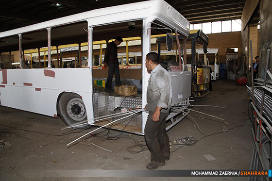 مرکز بازسازی اتوبوس های شهری