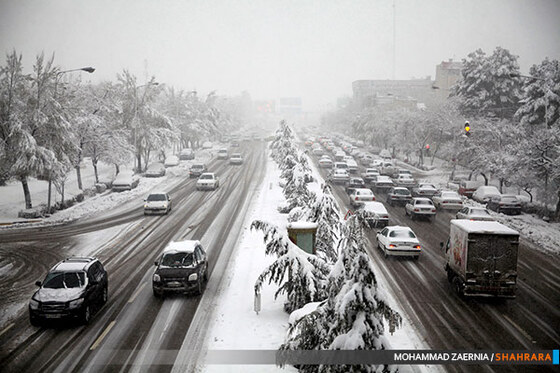 بارش برف در مشهد