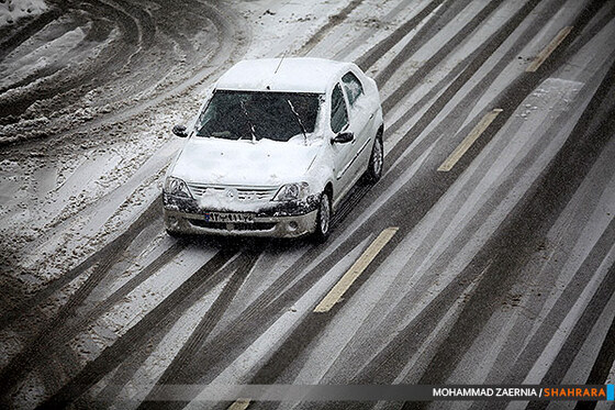 بارش برف در مشهد