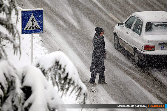 بارش برف در مشهد
