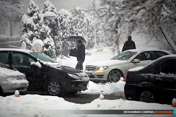 بارش برف در مشهد