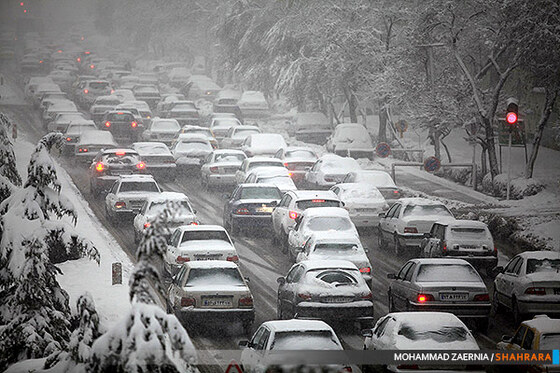 بارش برف در مشهد