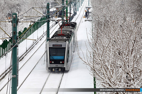 بارش برف در مشهد