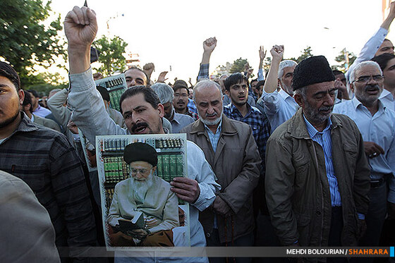 تجمع اعتراض آمیز  در هتک حرمت به بقعه حجربن عدی