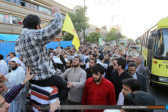 تجمع اعتراض آمیز  در هتک حرمت به بقعه حجربن عدی