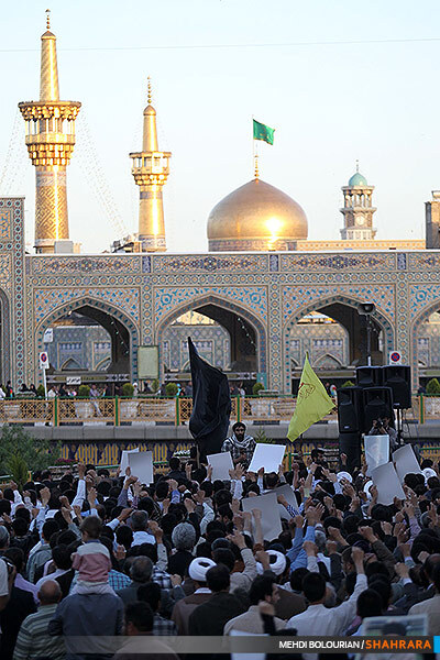 تجمع اعتراض آمیز  در هتک حرمت به بقعه حجربن عدی