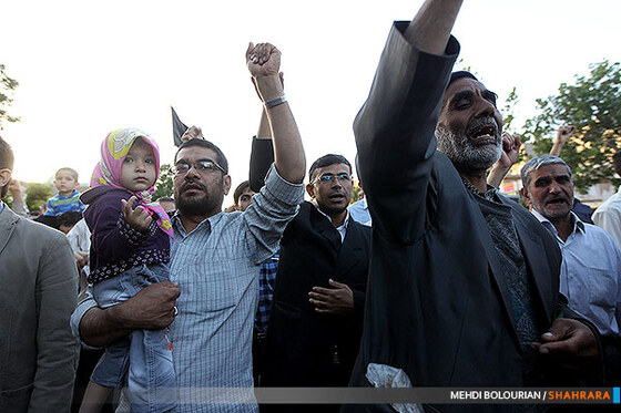 تجمع اعتراض آمیز  در هتک حرمت به بقعه حجربن عدی