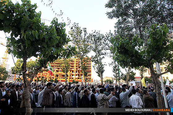 تجمع اعتراض آمیز  در هتک حرمت به بقعه حجربن عدی