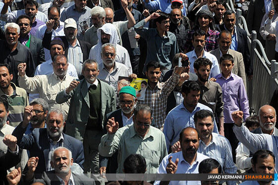راهپیمایی مردم مشهد در محکومیت حتک حرمت صحابه پیامبر