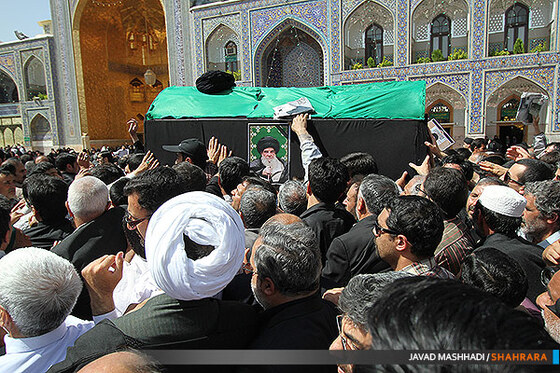 تشییع پیکر آیت الله زنجانی