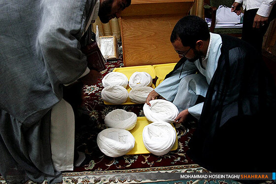 مراسم عمامه گذاری طلاب دانشگاه علوم اسلامی رضوی 