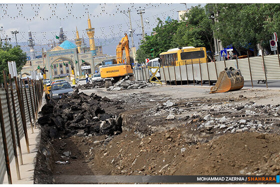 عملیات اجرایی فاز دوم خط یکBRT مشهد