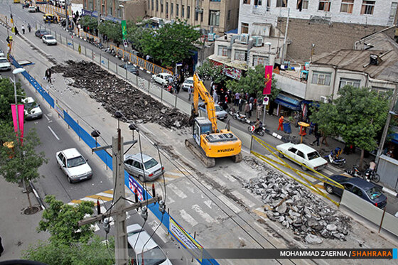 عملیات اجرایی فاز دوم خط یکBRT مشهد