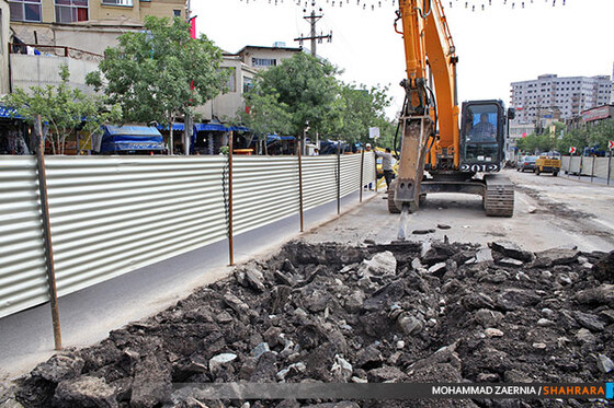 عملیات اجرایی فاز دوم خط یکBRT مشهد
