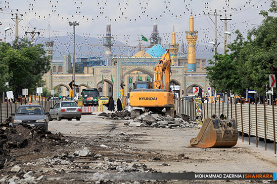 عملیات اجرایی فاز دوم خط یکBRT مشهد