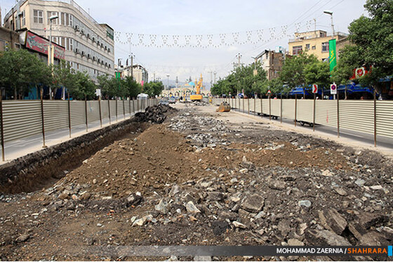 عملیات اجرایی فاز دوم خط یکBRT مشهد