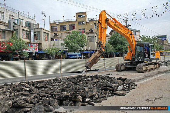 عملیات اجرایی فاز دوم خط یکBRT مشهد