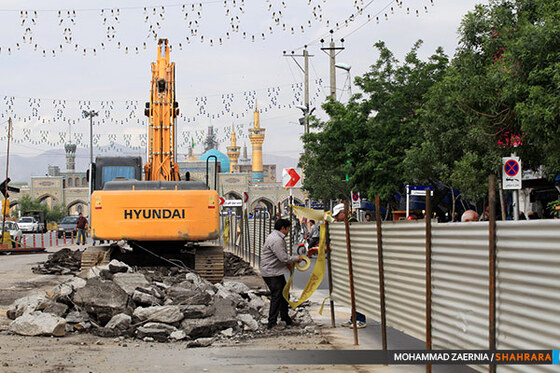عملیات اجرایی فاز دوم خط یکBRT مشهد