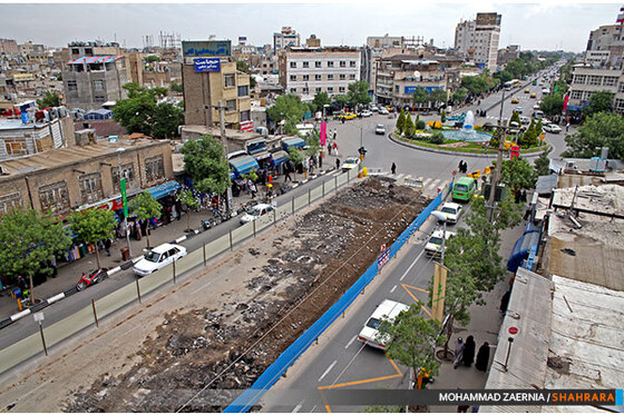 عملیات اجرایی فاز دوم خط یکBRT مشهد