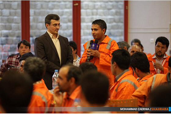 دیدار شهردار با خادمان پاکیزگی شهر